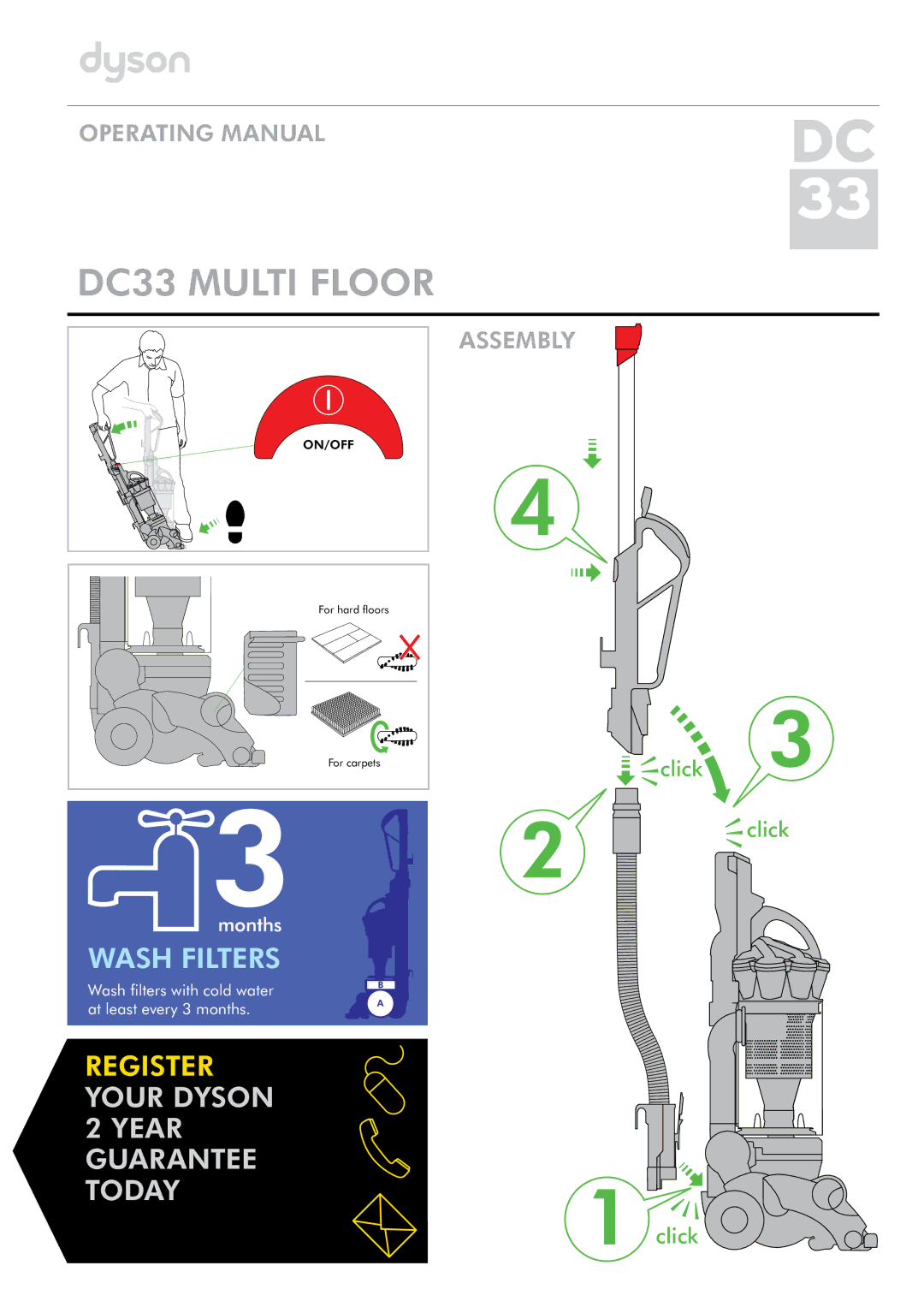 Dyson manual DC33 Multi Floor 