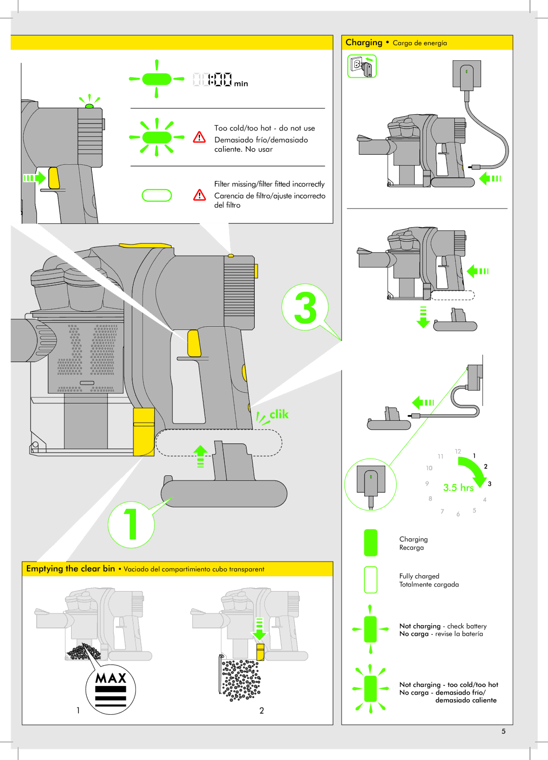 Dyson DC34 warranty Too cold/too hot do not use 