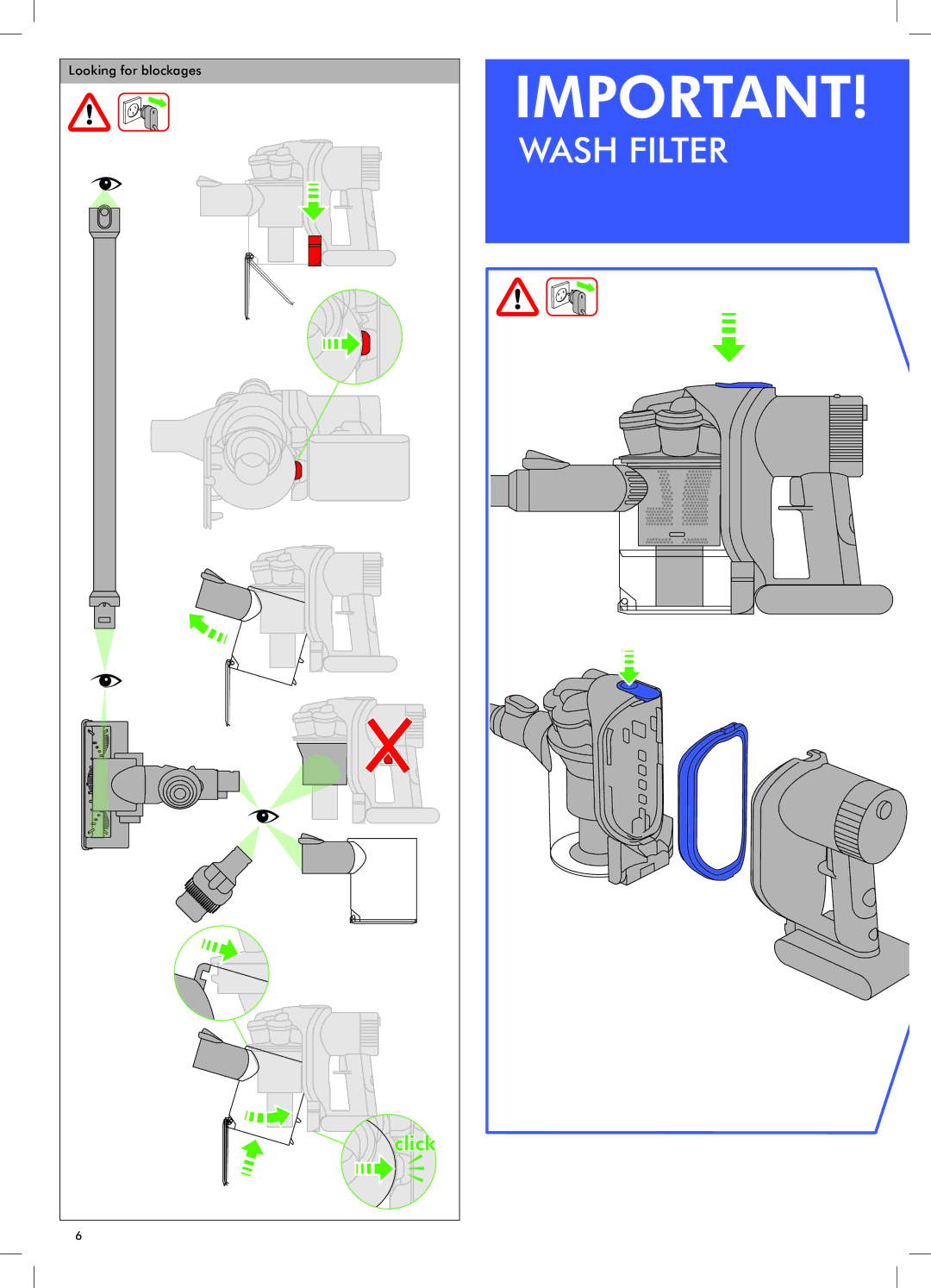 Dyson DC35 manual Wash Filter 