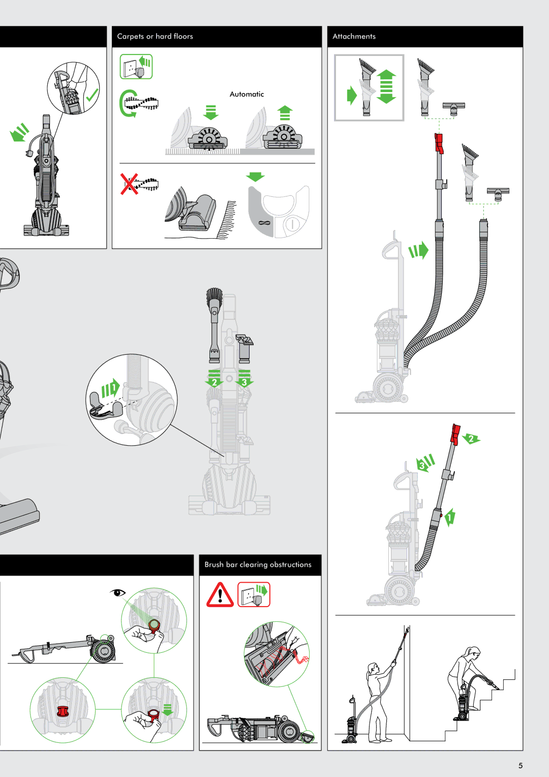 Dyson DC50 manual Carpets or hard floors 