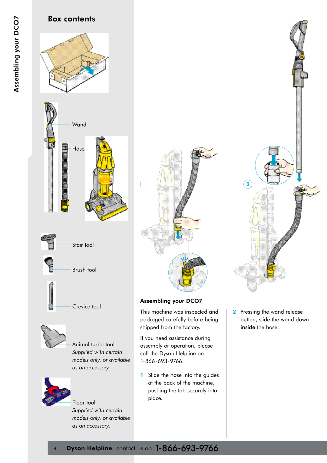 Dyson water filter owner manual Box contents 