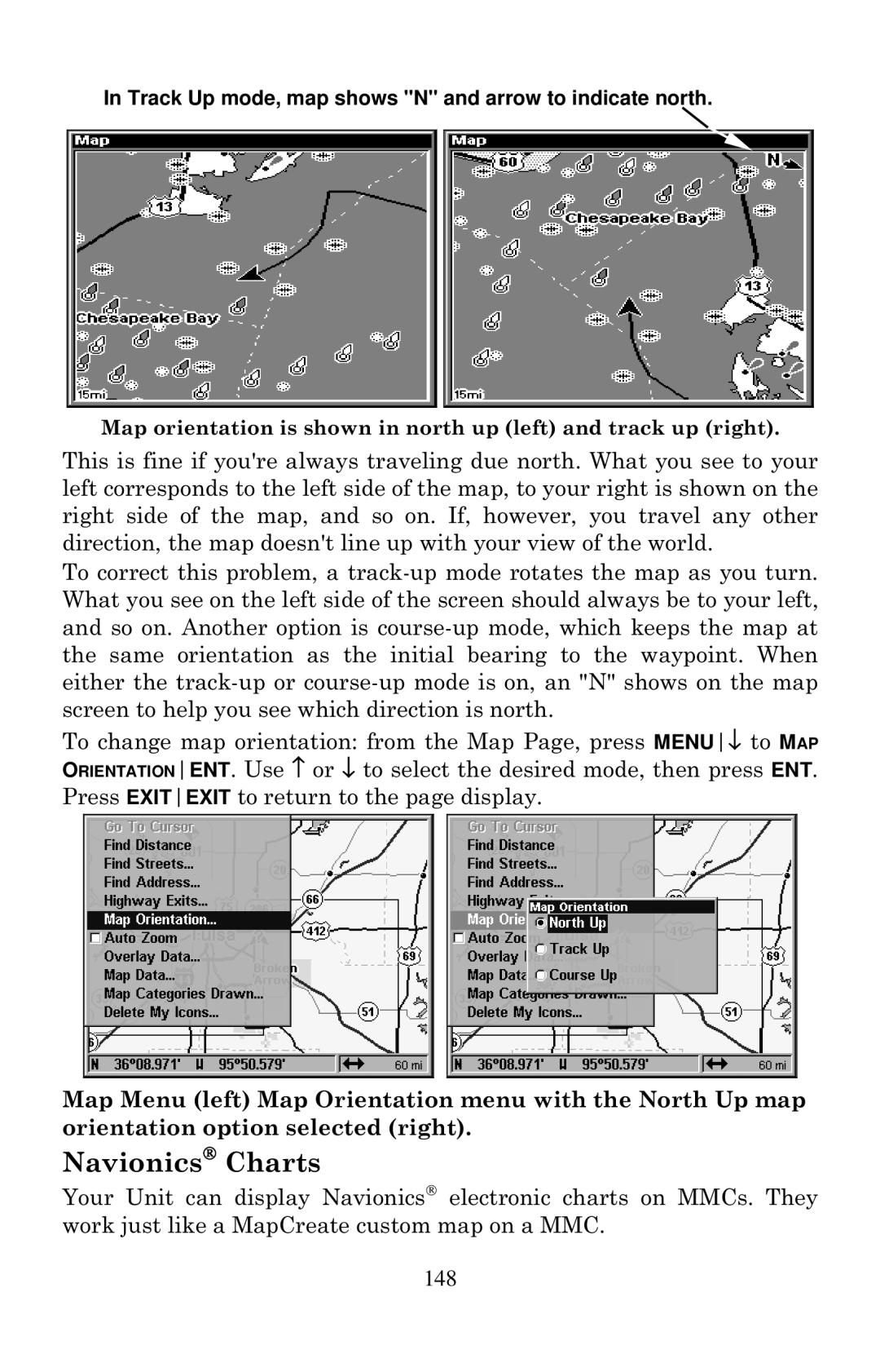 Eagle Electronics 1000C manual Navionics Charts, 148 