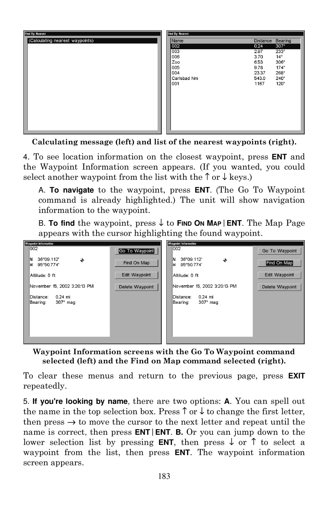 Eagle Electronics 1000C manual 183 