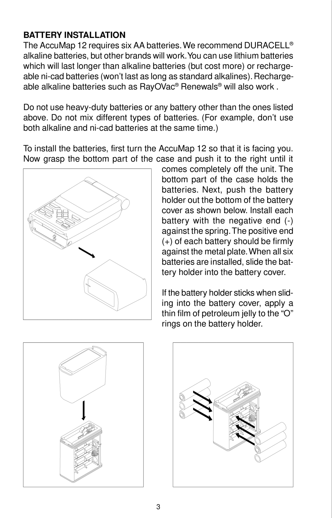 Eagle Electronics 12 manual Battery Installation 