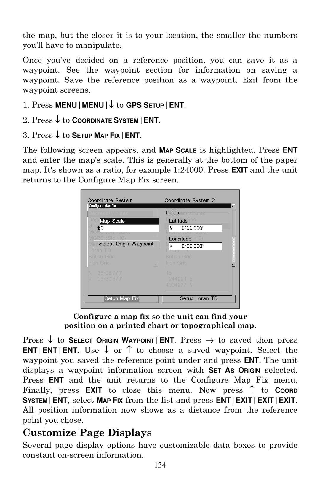 Eagle Electronics 2000 manual Customize Page Displays 