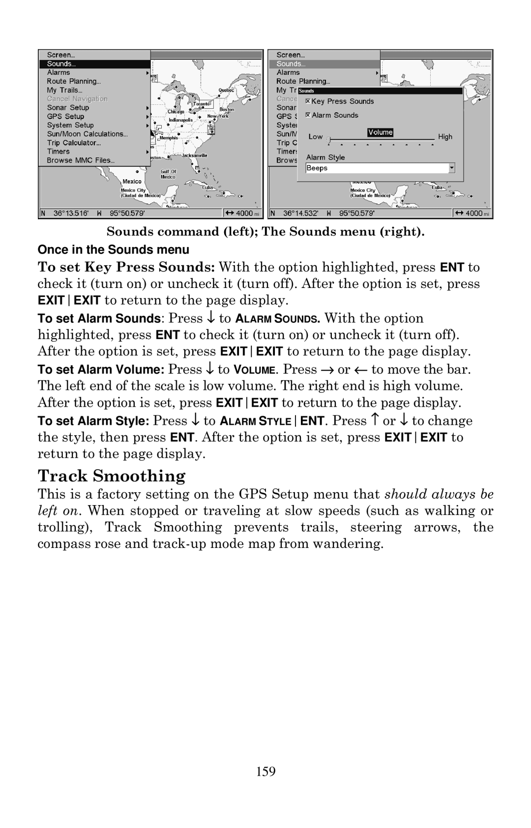 Eagle Electronics 2000 manual Track Smoothing 