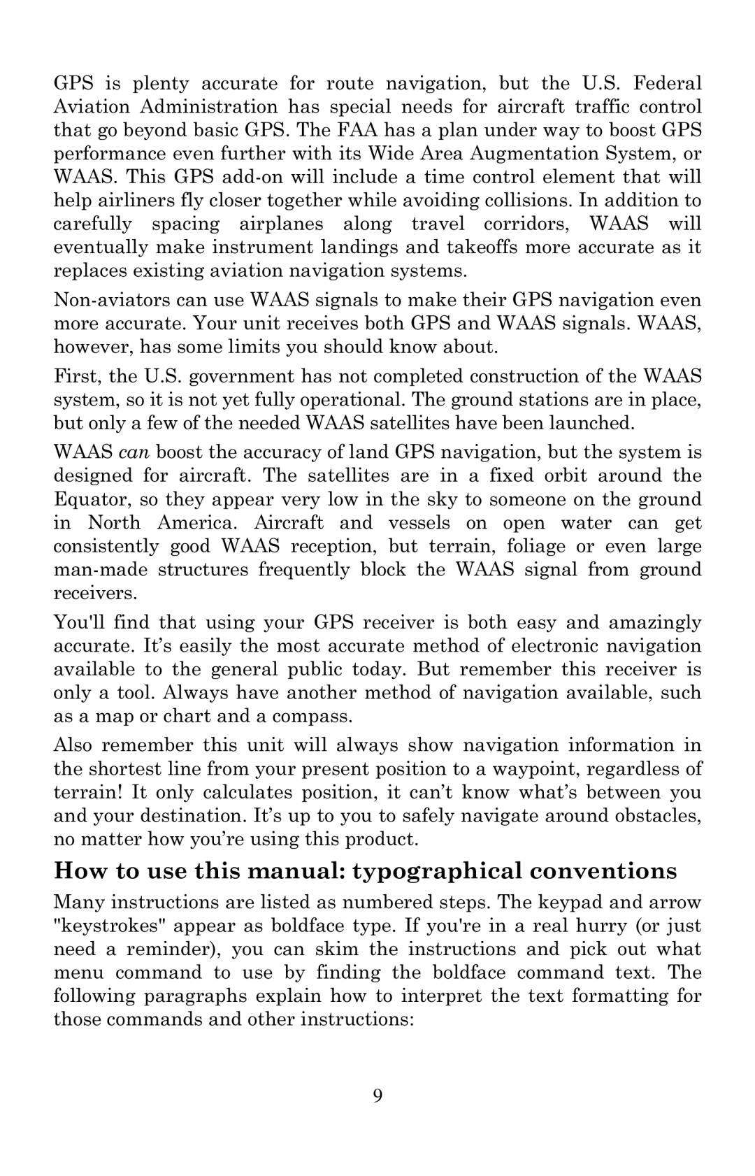 Eagle Electronics 2000 How to use this manual typographical conventions 