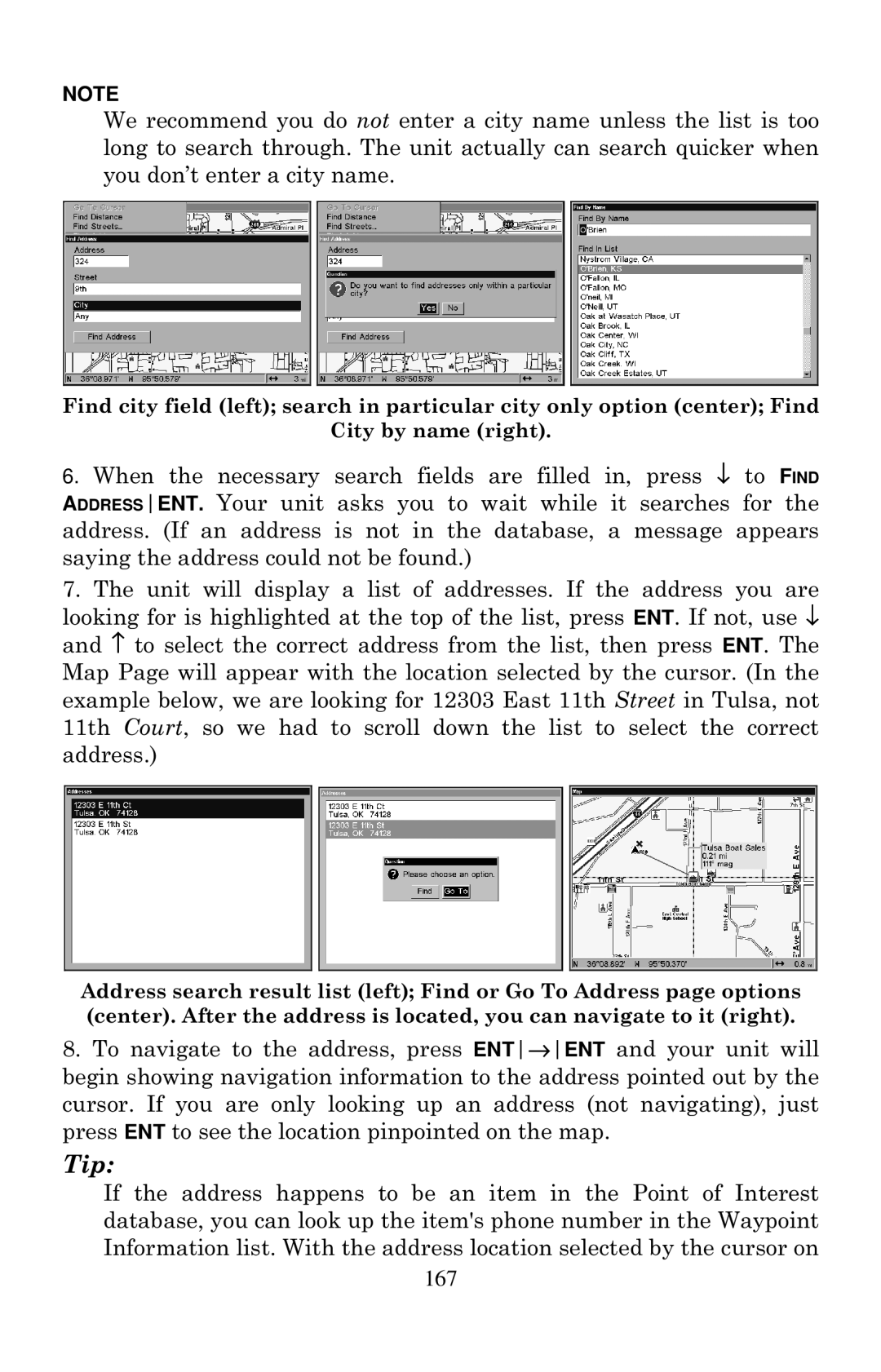 Eagle Electronics 2000 manual Tip 