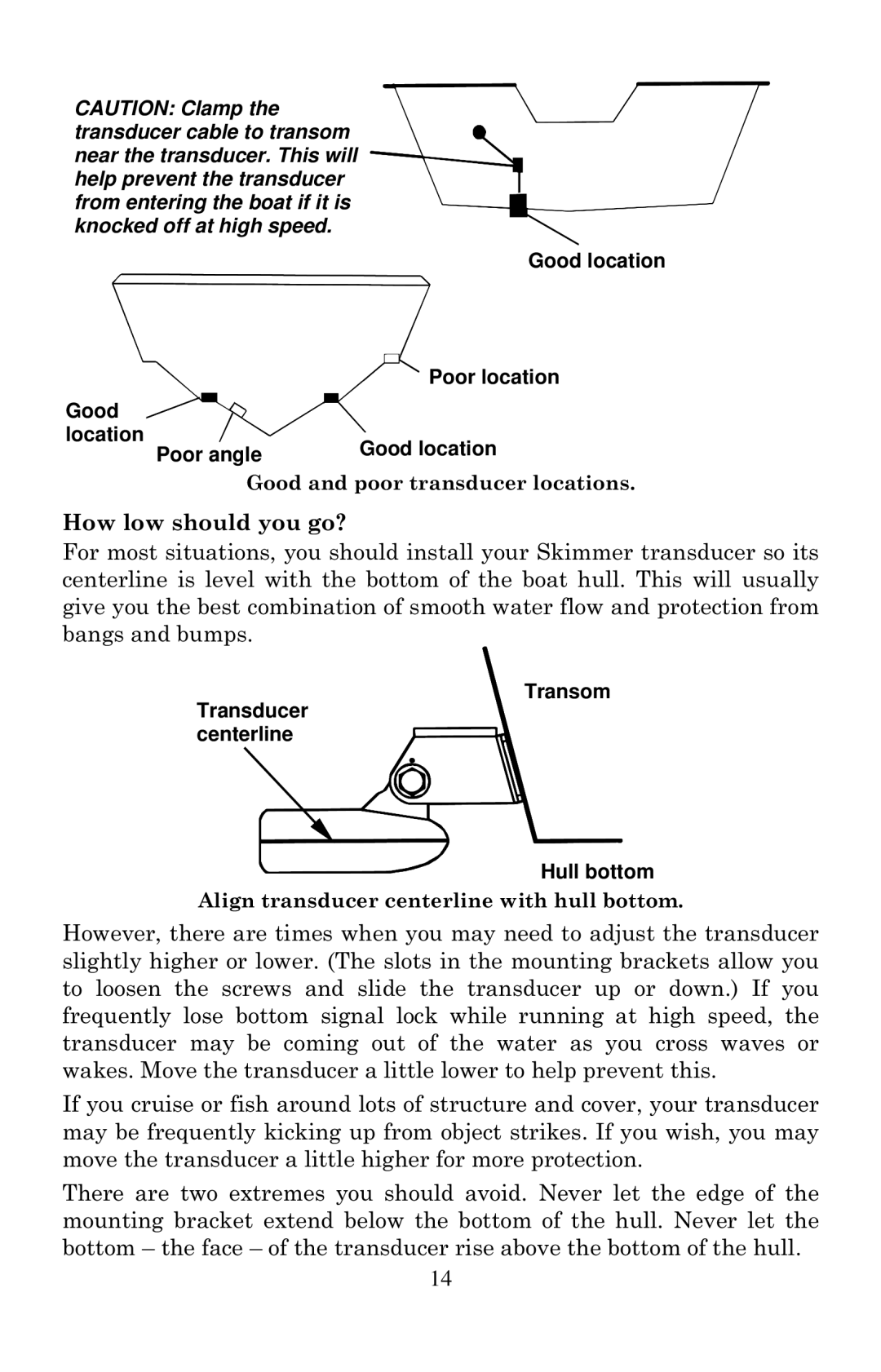 Eagle Electronics 2000 manual How low should you go? 