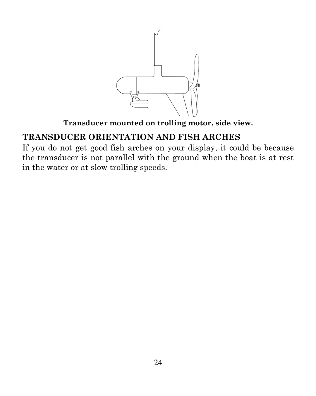 Eagle Electronics 250i manual Transducer Orientation and Fish Arches 