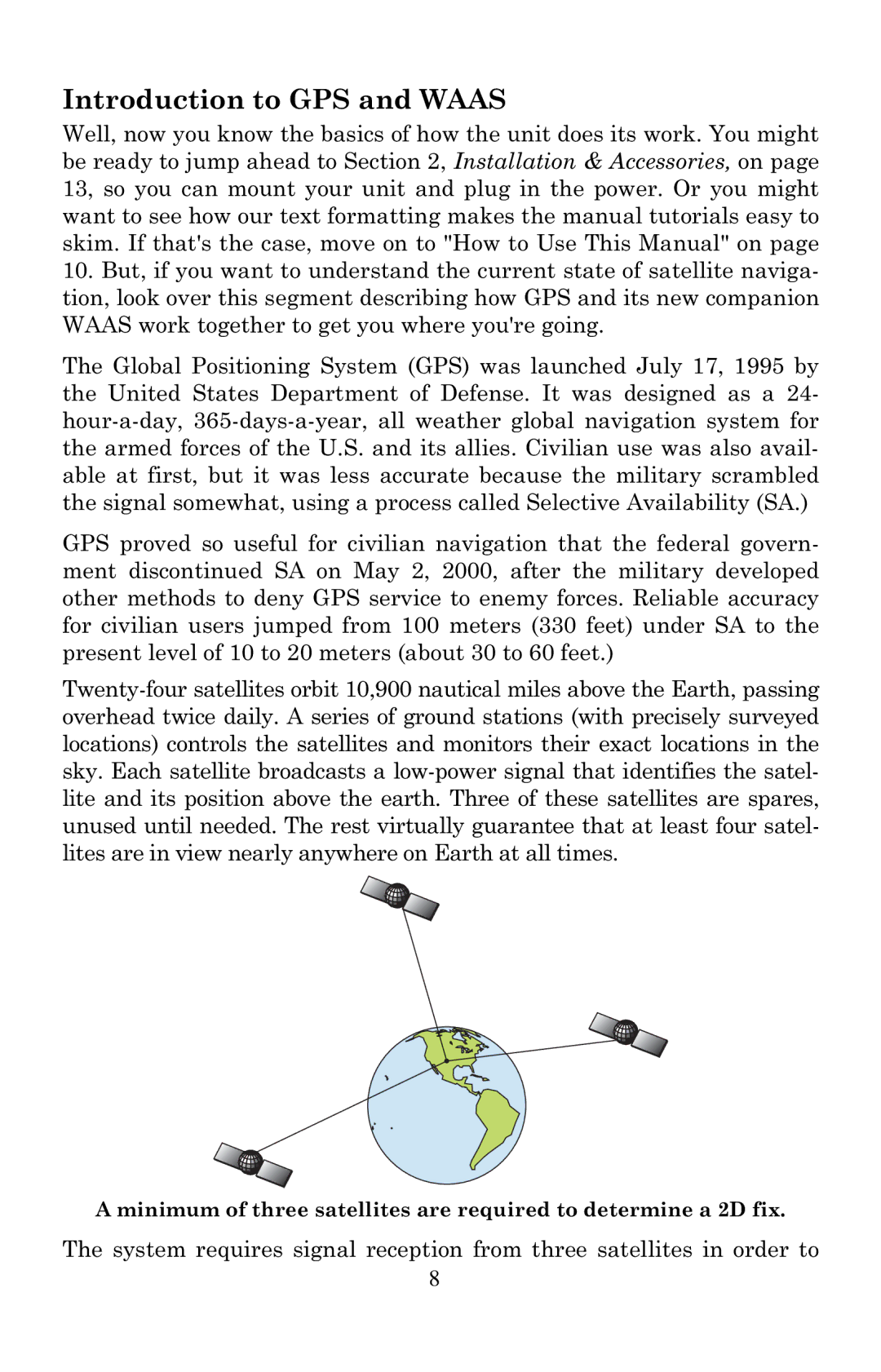 Eagle Electronics 320, 320DF manual Introduction to GPS and Waas 