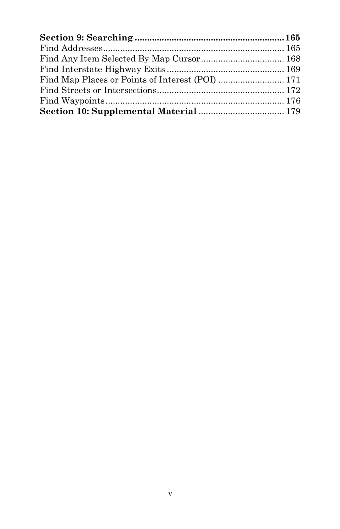 Eagle Electronics 320, 320DF manual Searching 165, 176, Supplemental Material 179 