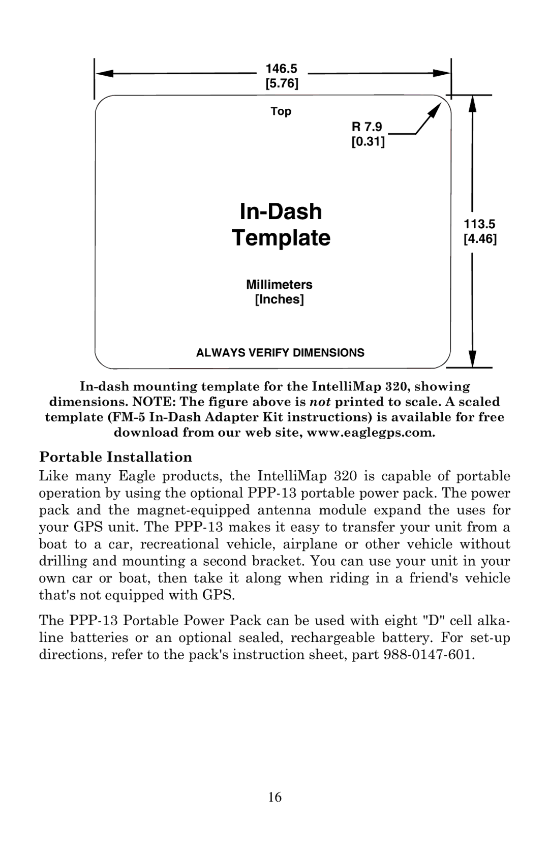 Eagle Electronics 320 manual In-Dash 