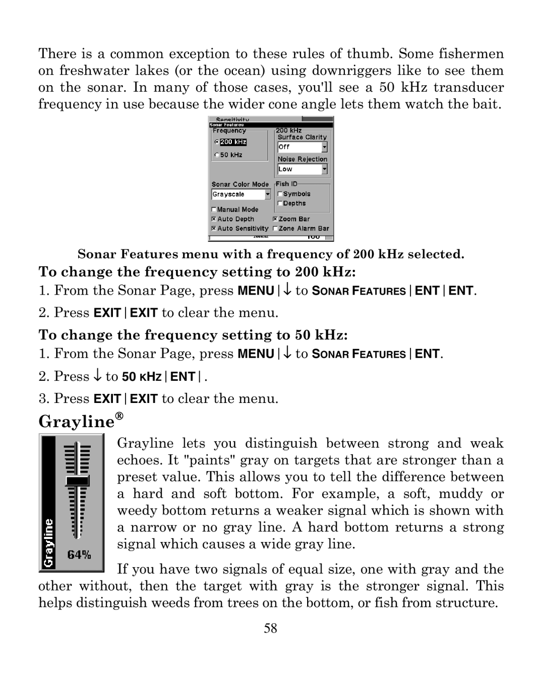 Eagle Electronics 320 manual Grayline 