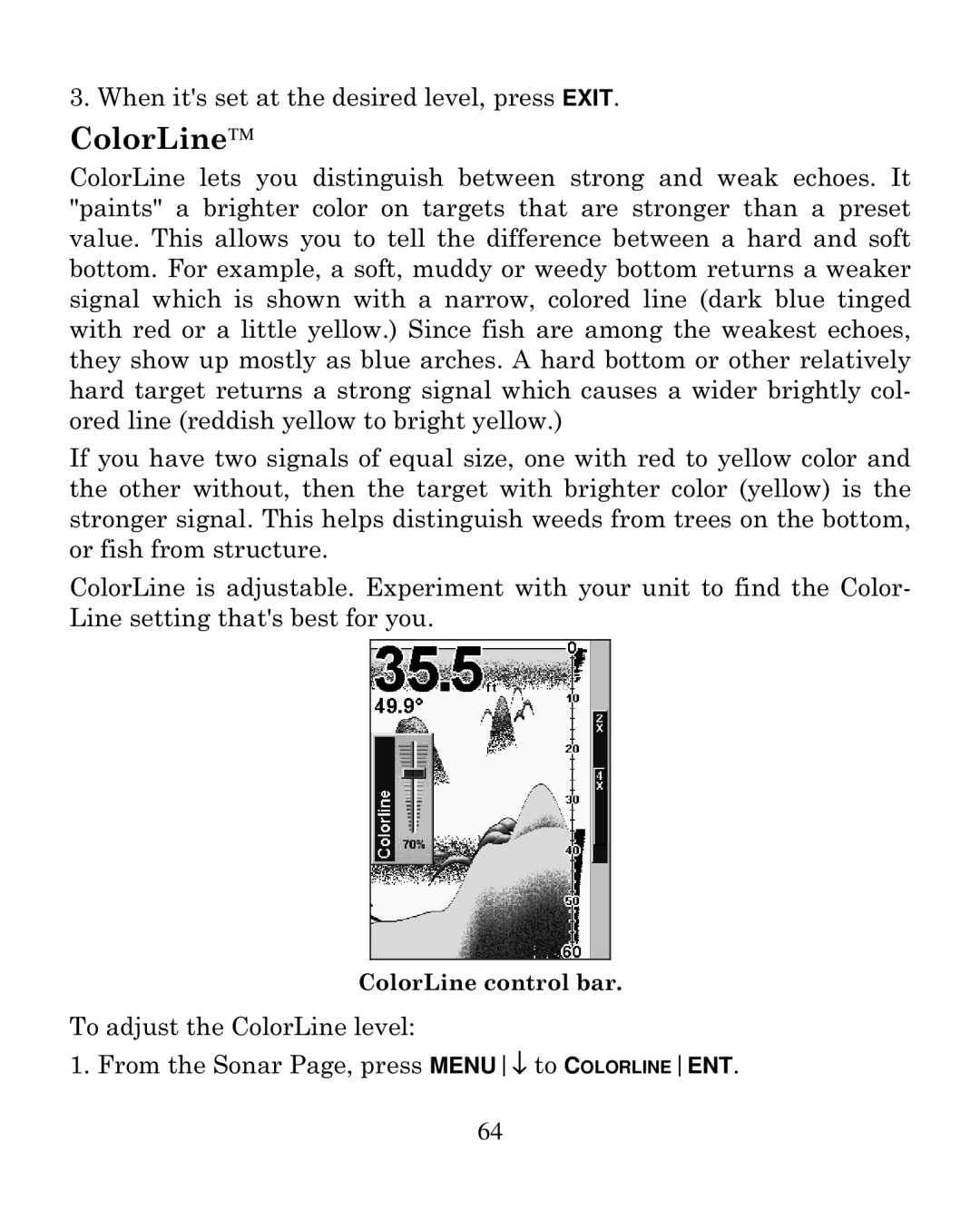 Eagle Electronics 320C manual ColorLine 