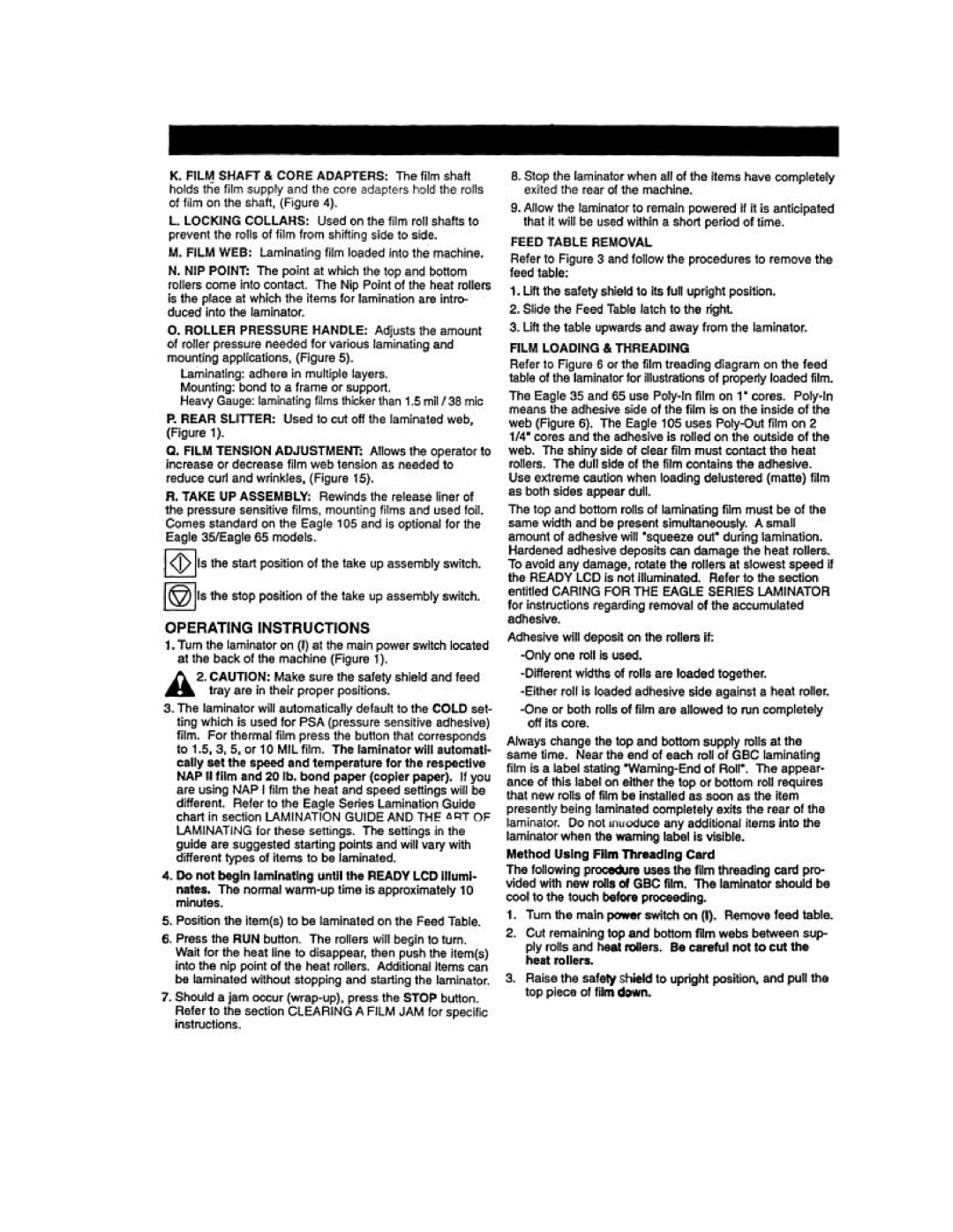 Eagle Electronics 35, 105 manual 