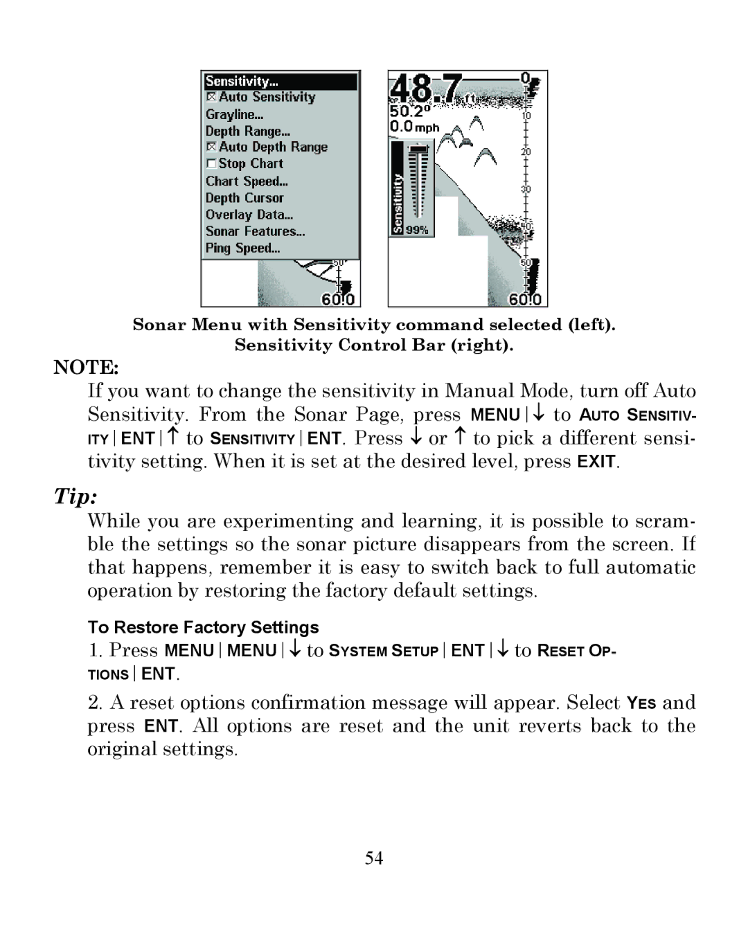 Eagle Electronics 350 S/MAP manual Tip 