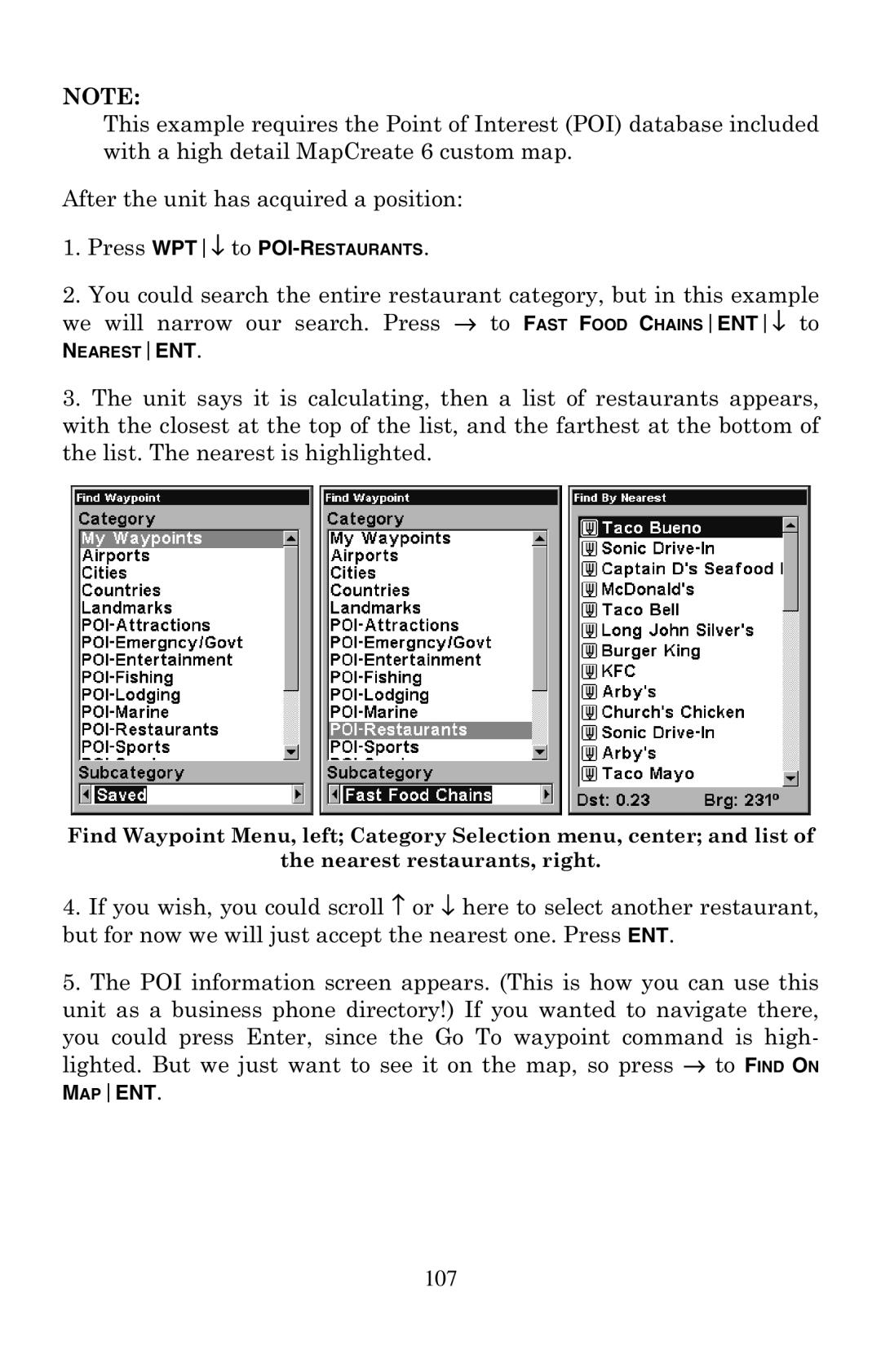 Eagle Electronics 500C, 500CDF manual 107 