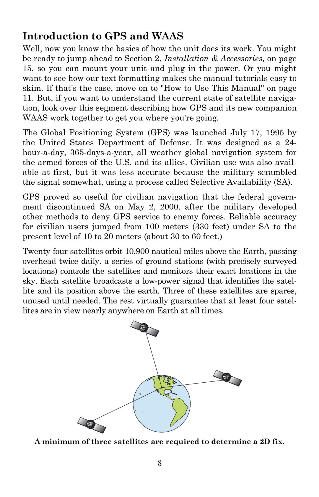 Eagle Electronics 500C, 500CDF manual Introduction to GPS and Waas 