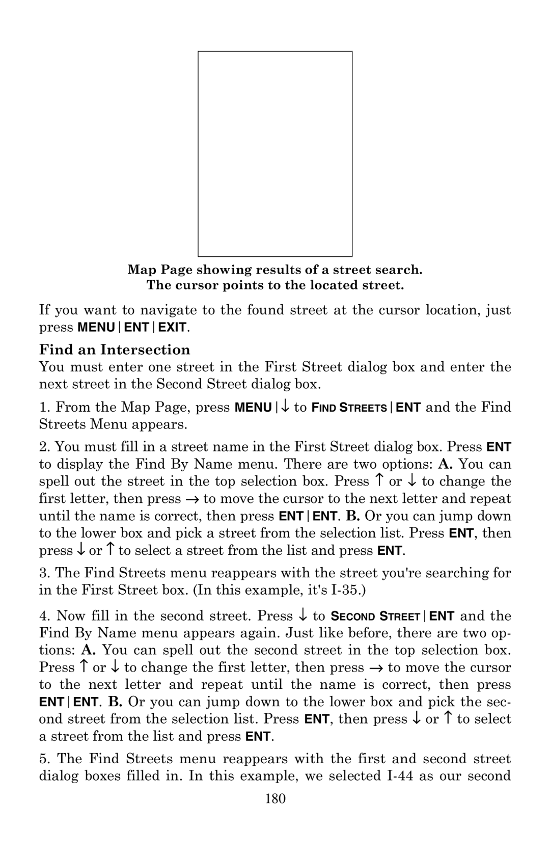 Eagle Electronics 500C, 500CDF manual Find an Intersection 