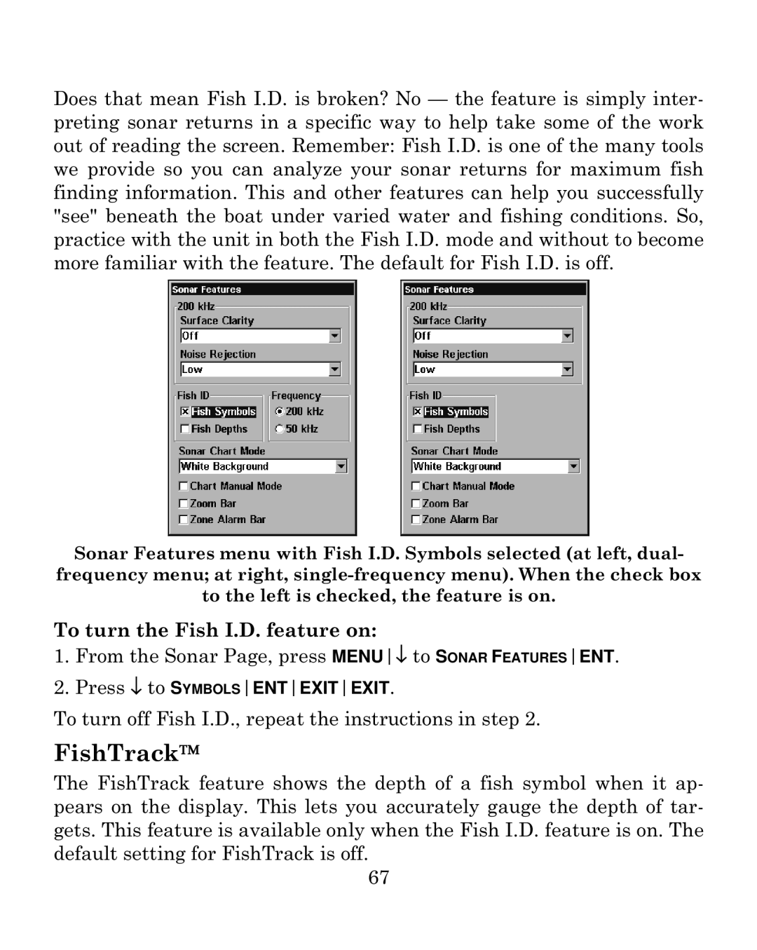 Eagle Electronics 500C manual FishTrack 