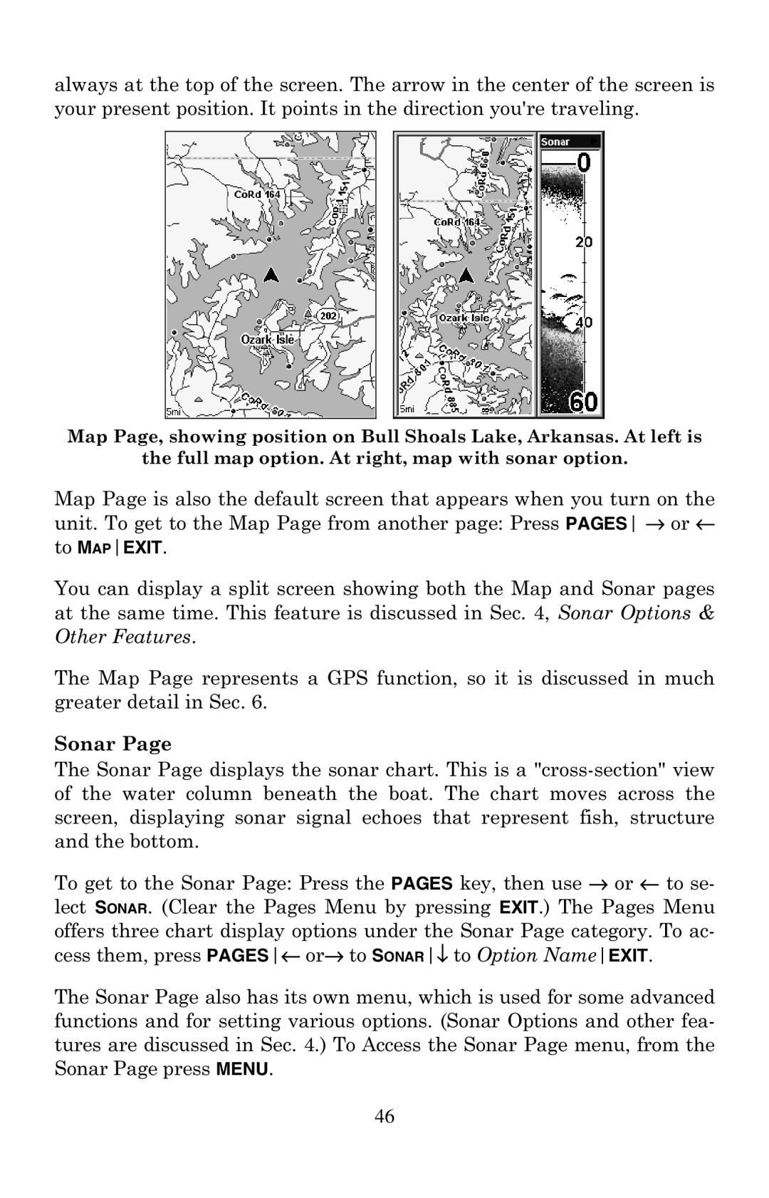 Eagle Electronics 500C manual Sonar 