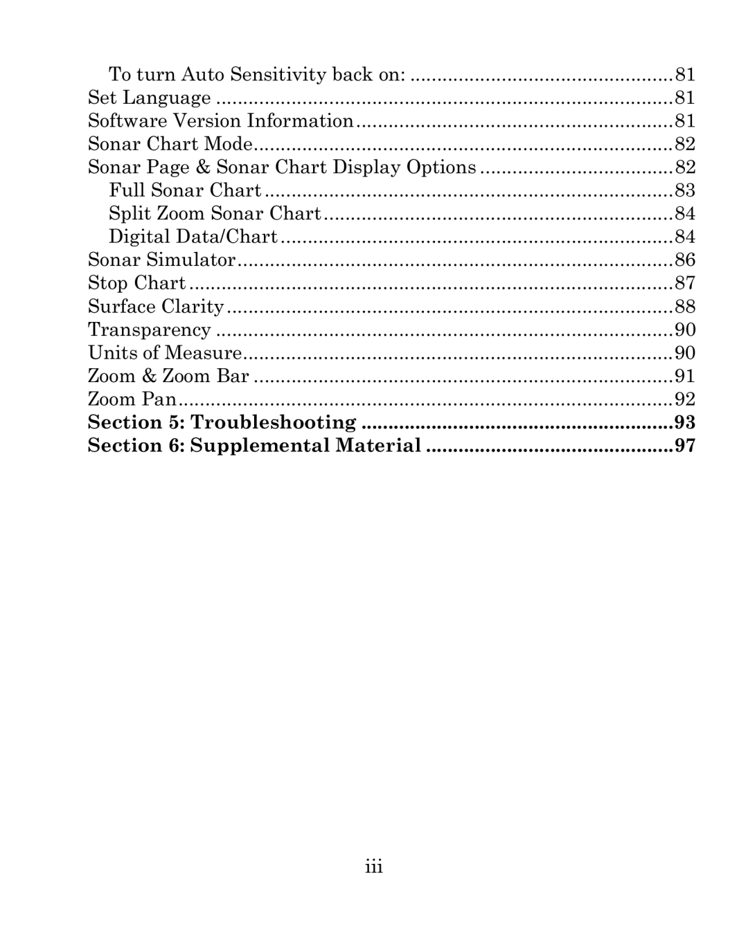 Eagle Electronics 500CDF manual To turn Auto Sensitivity back on 