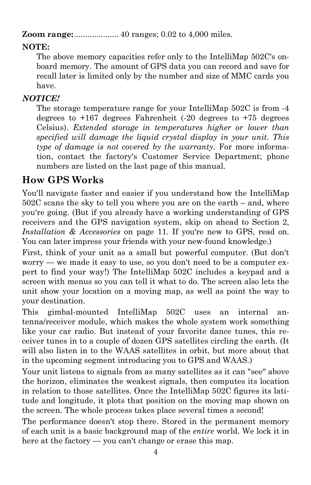 Eagle Electronics 502C manual How GPS Works 