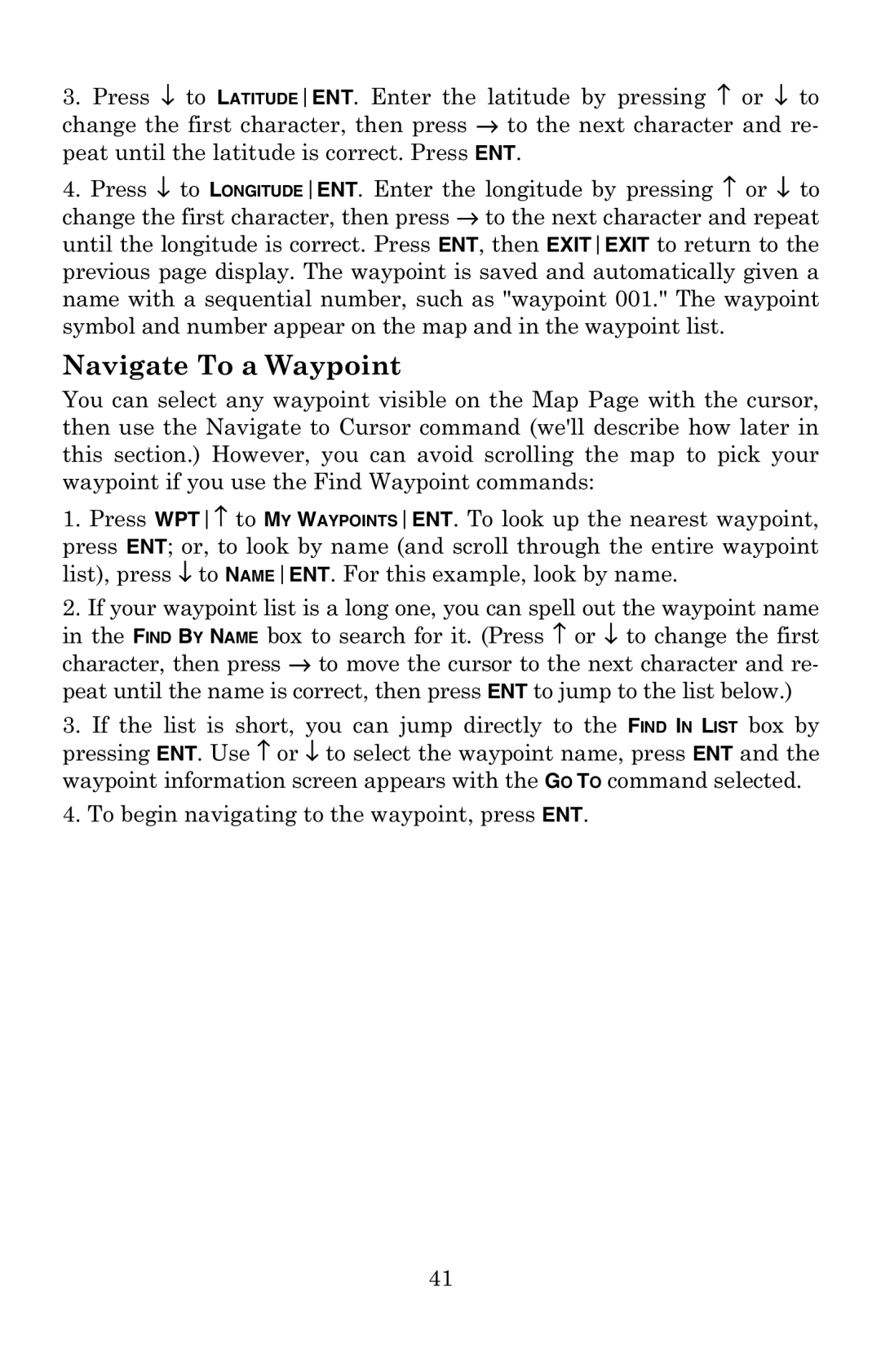 Eagle Electronics 502C manual Navigate To a Waypoint 