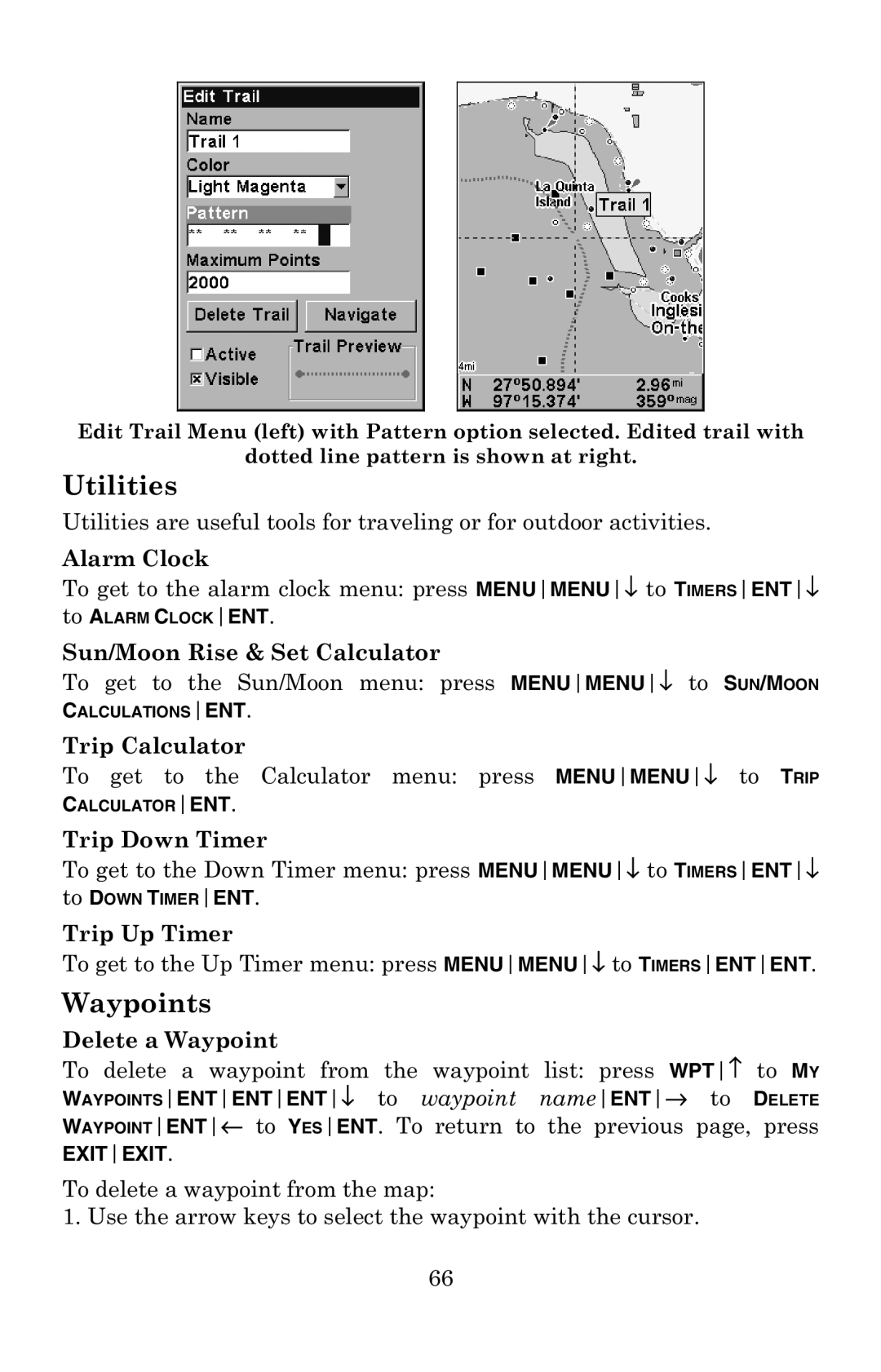 Eagle Electronics 502C manual Utilities, Waypoints 