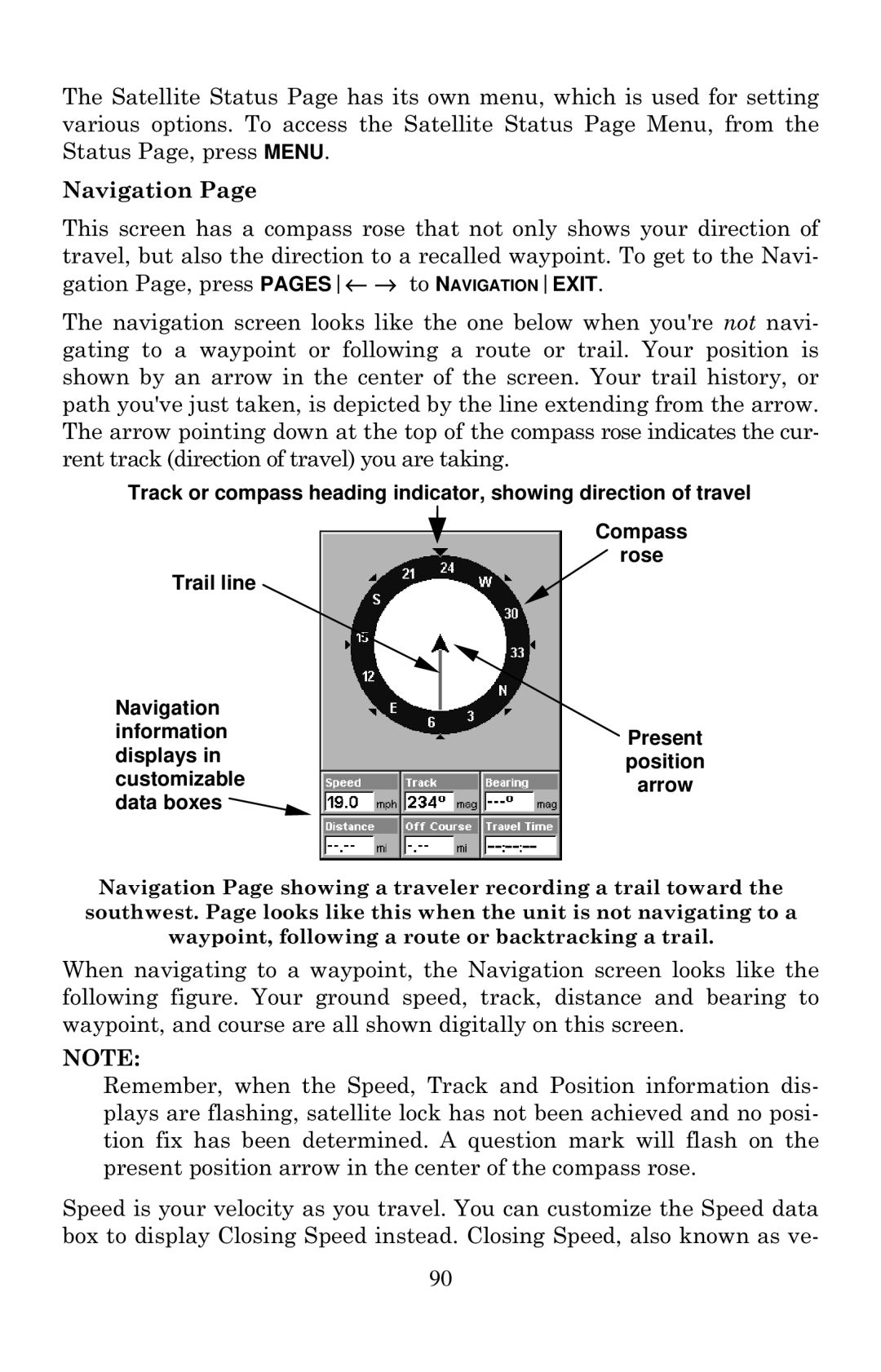 Eagle Electronics 502cDF manual Navigation 