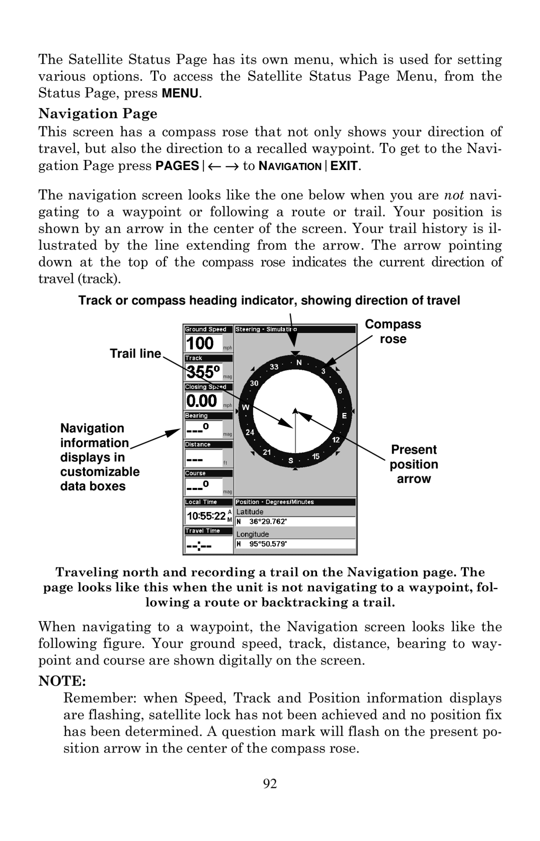 Eagle Electronics 640C, 640cDF manual Navigation 