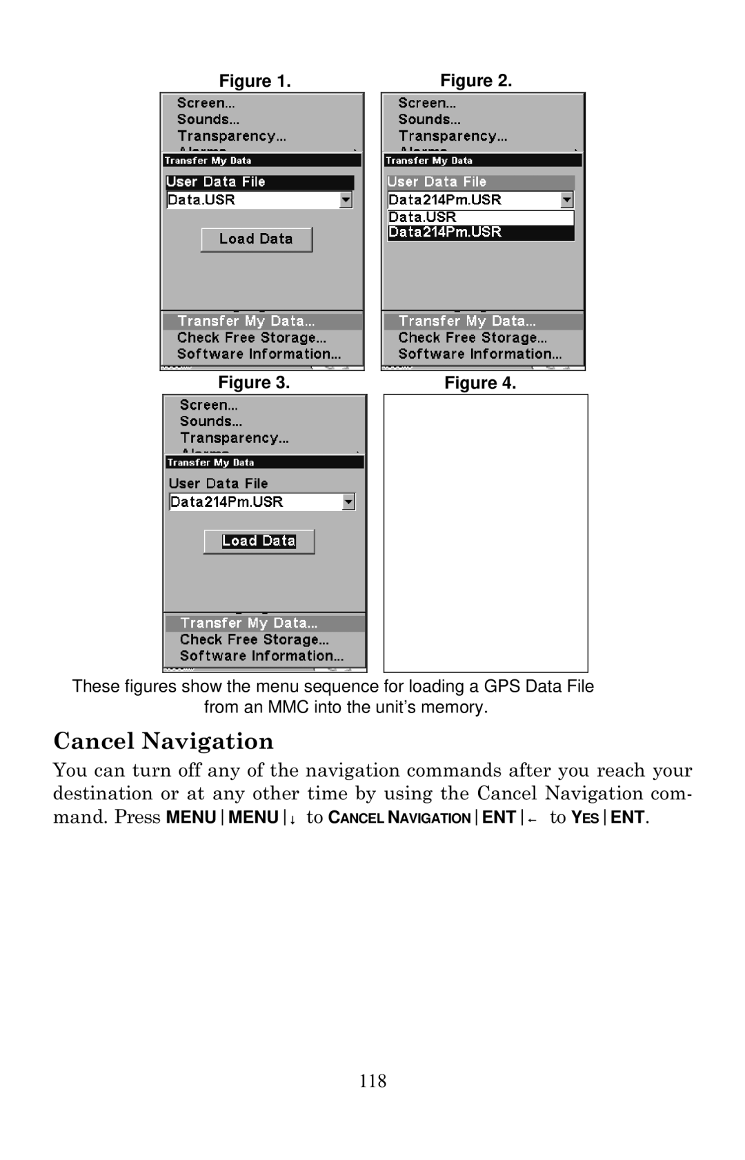 Eagle Electronics 640C, 640cDF manual Cancel Navigation 