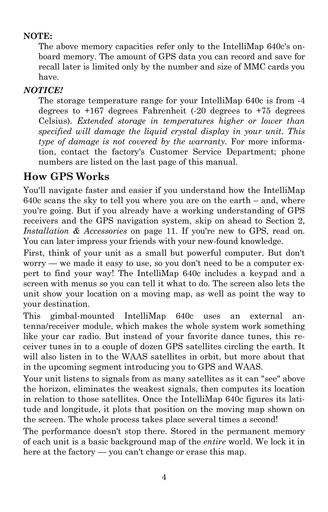 Eagle Electronics 640c manual How GPS Works 