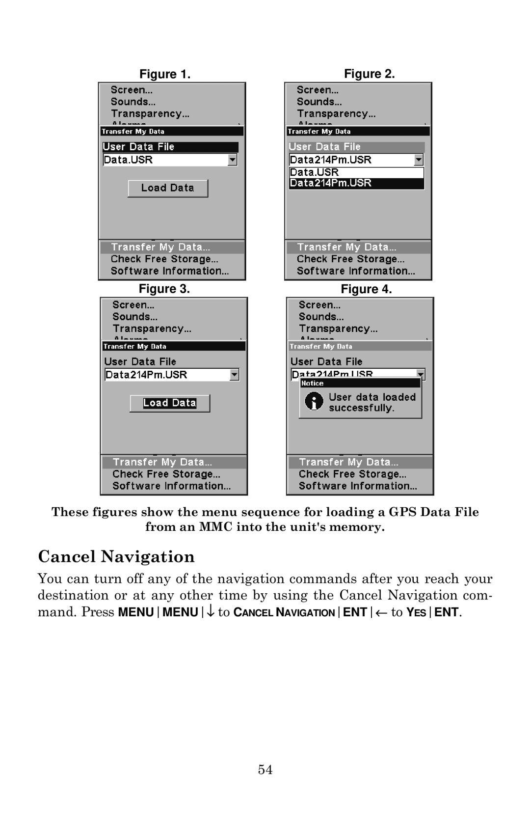 Eagle Electronics 640c manual Cancel Navigation 