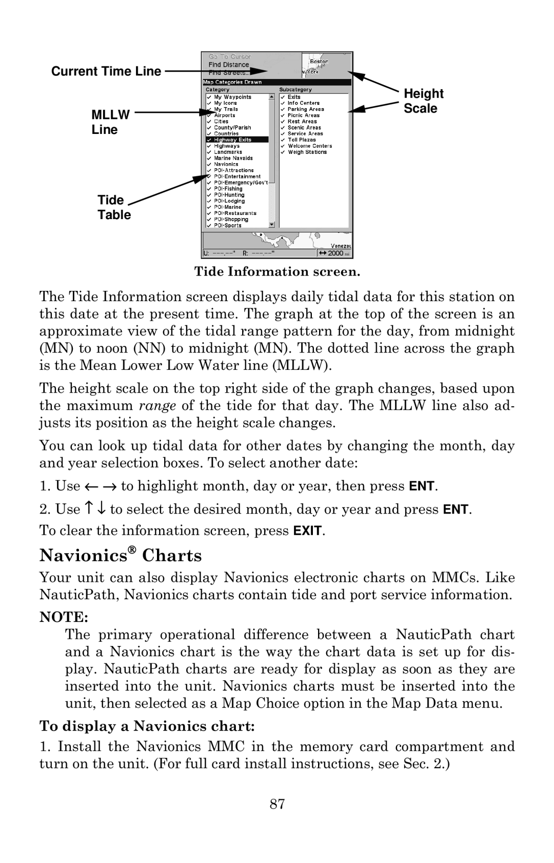 Eagle Electronics 640c manual Navionics Charts 