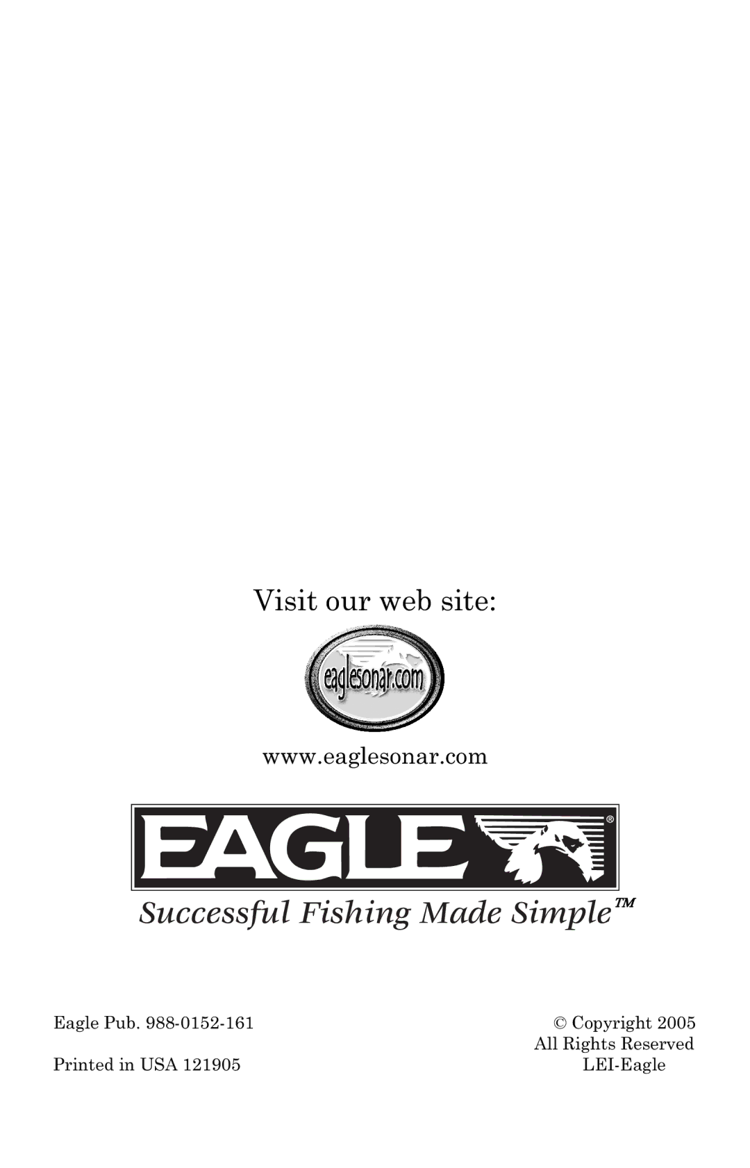 Eagle Electronics 642c iGPS manual Visit our web site 