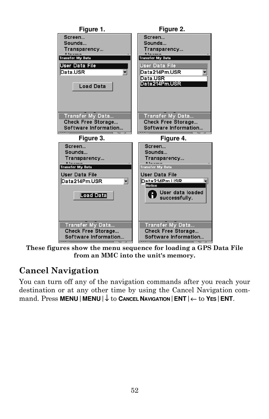 Eagle Electronics 642c iGPS manual Cancel Navigation 