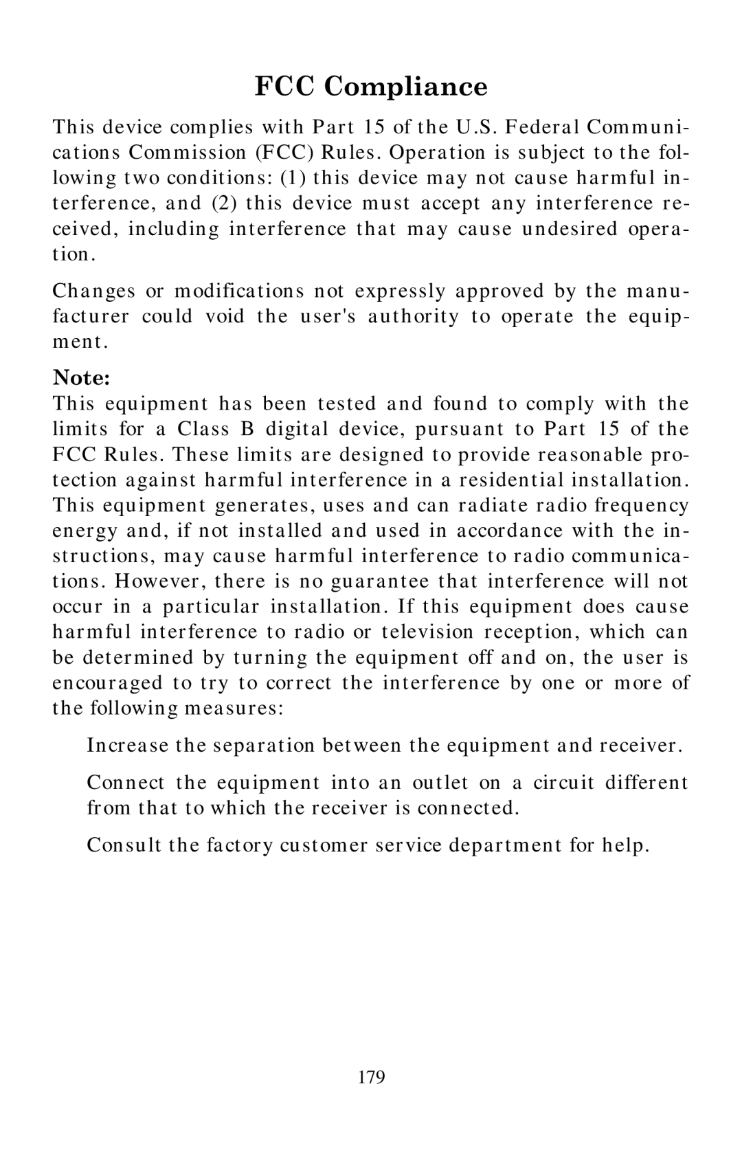 Eagle Electronics 642cDF manual FCC Compliance 