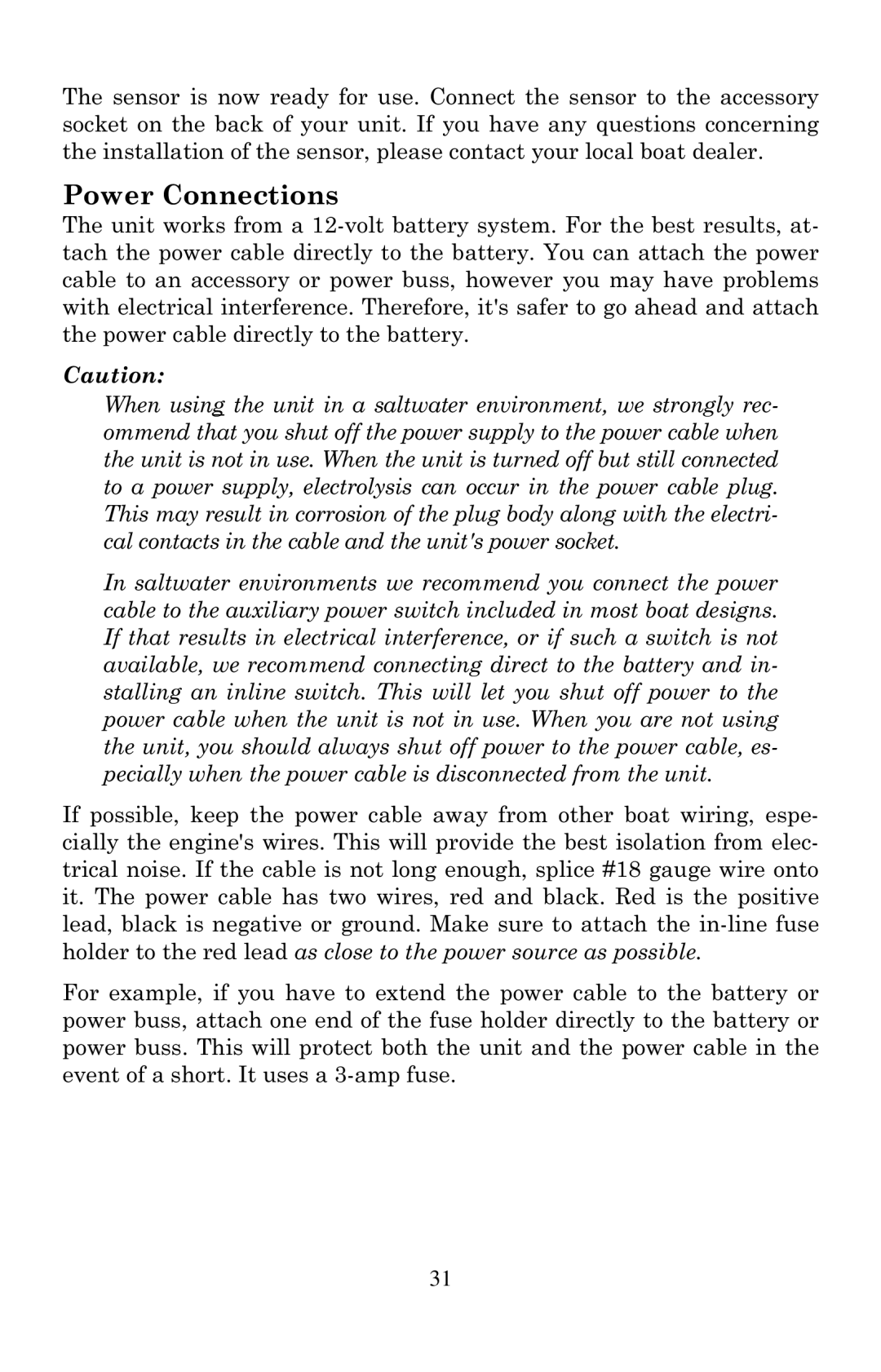 Eagle Electronics 642cDF manual Power Connections 