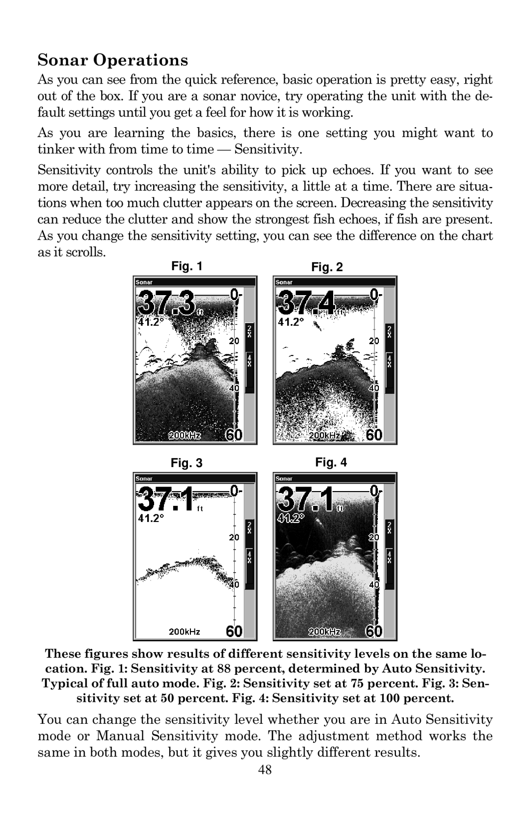 Eagle Electronics 642cDF manual Sonar Operations 