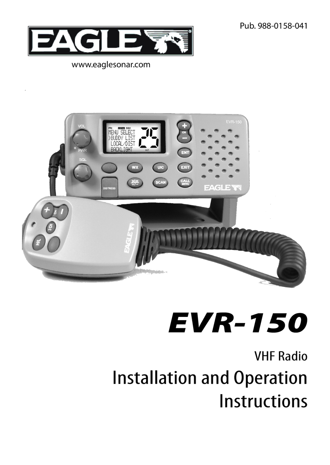 Eagle Electronics EVR-150 manual 