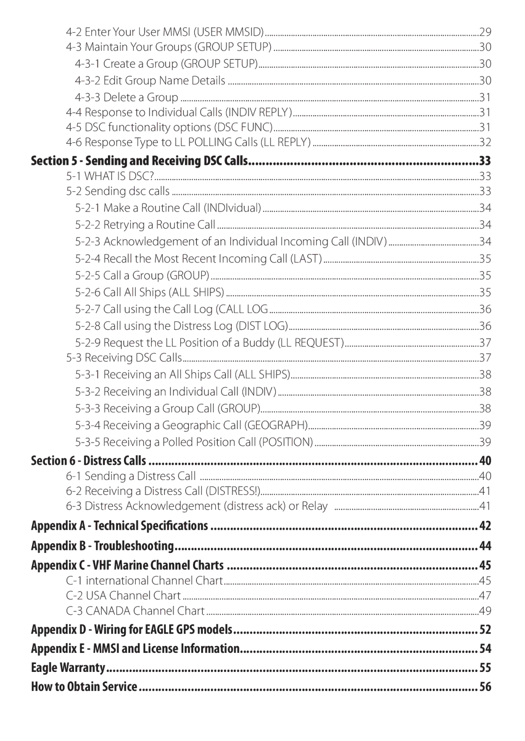 Eagle Electronics EVR-150 manual Sending and Receiving DSC Calls 