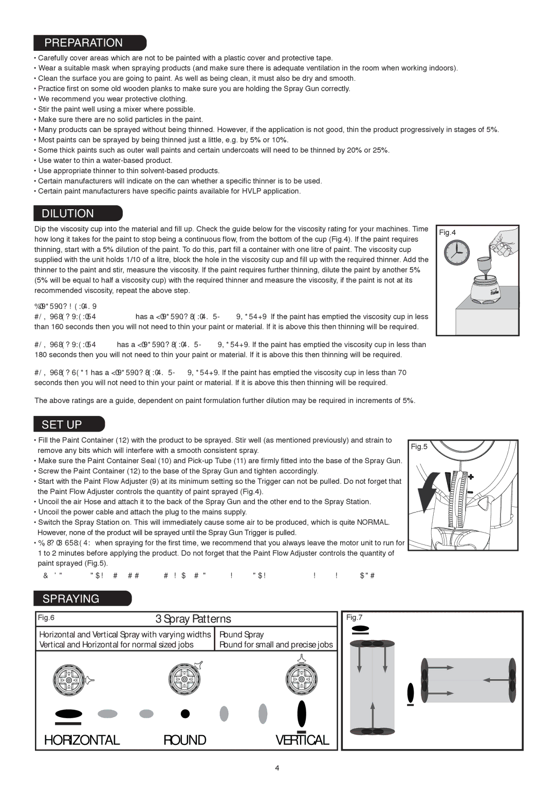 Earlex HV3500, HV3900, HV2900 instruction manual Preparation, Dilution, Set Up, Spraying, Viscosity Ratings 