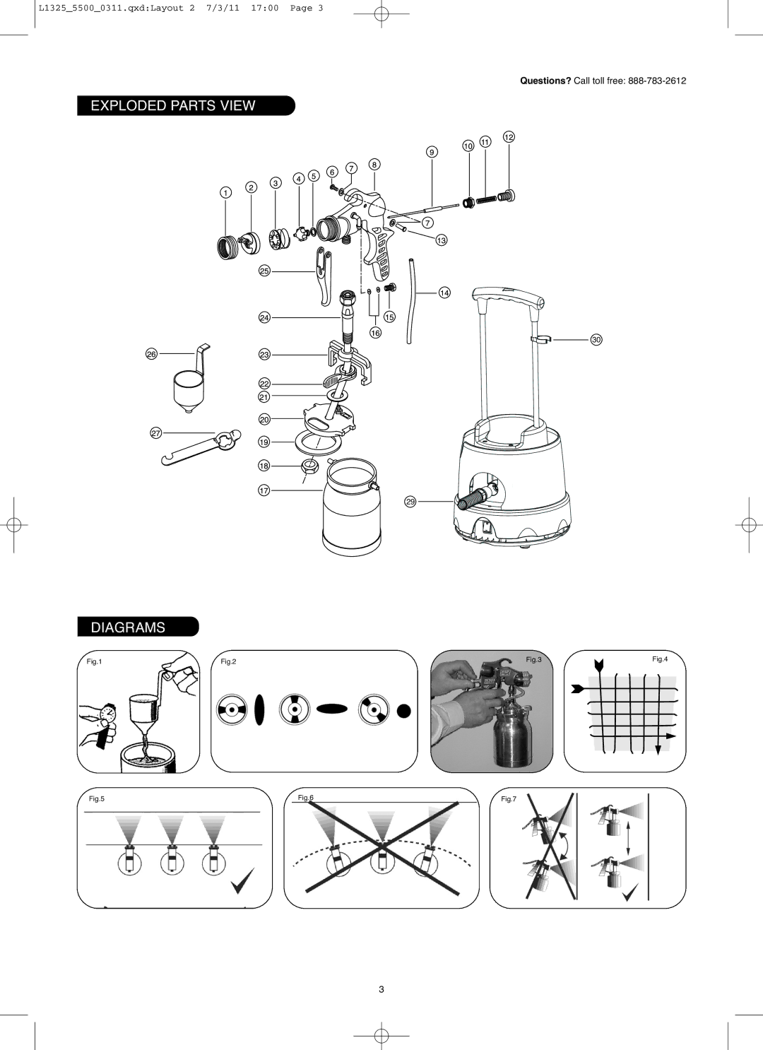 Earlex hv5500, HV5500US instruction manual Exploded Parts View Diagrams 