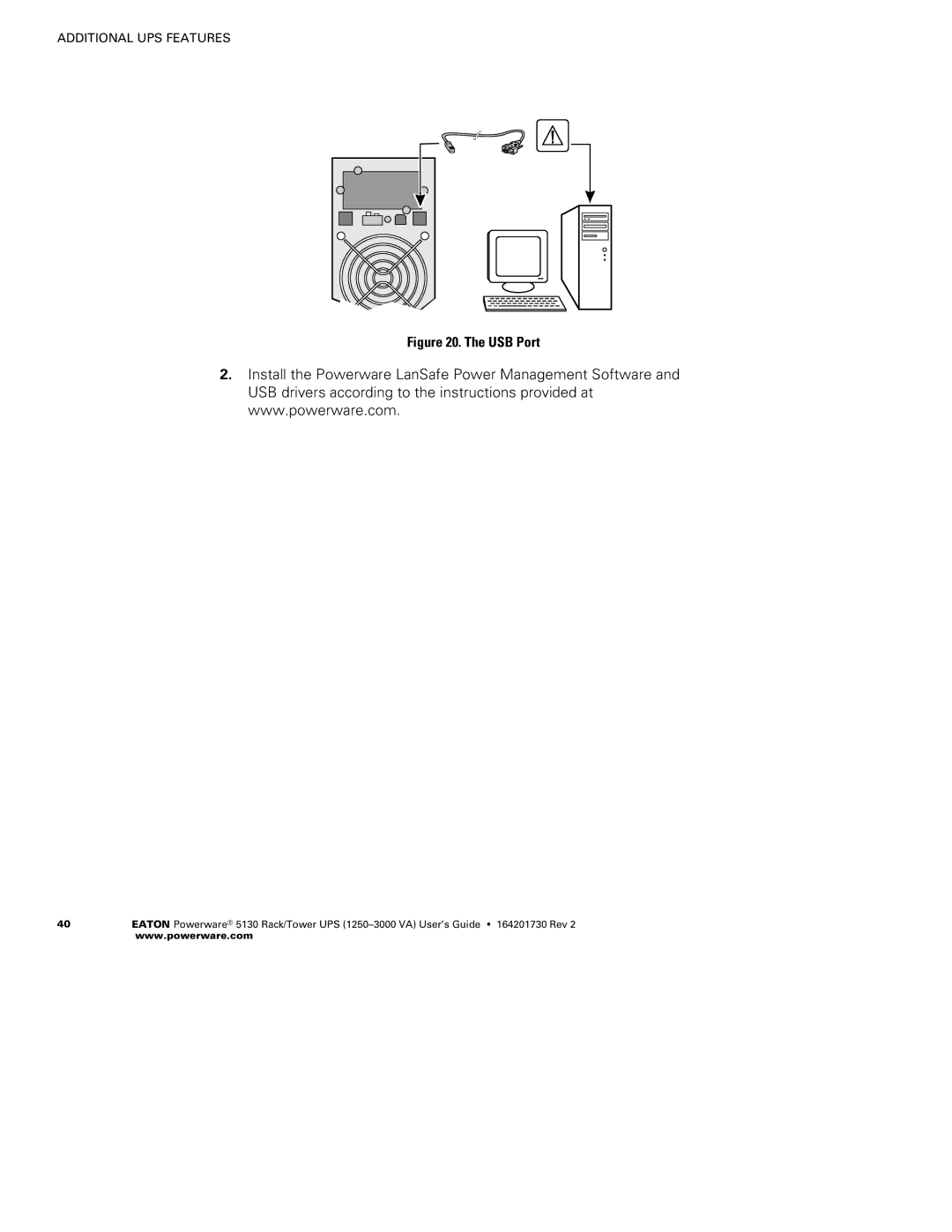 Eaton Electrical 1250-3000 VA manual USB Port 