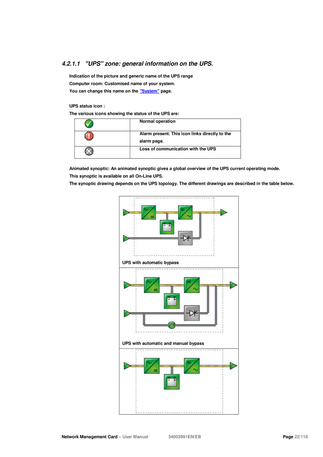 Eaton Electrical 34003991EN/EB user manual UPS zone general information on the UPS 