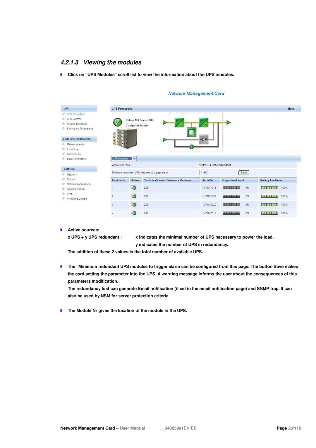 Eaton Electrical 34003991EN/EB user manual Viewing the modules 