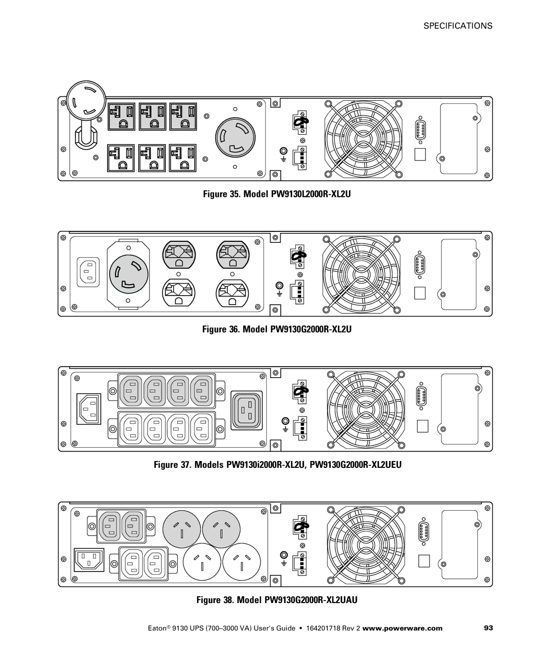 Eaton Electrical manual Model PW9130L2000R-XL2U 