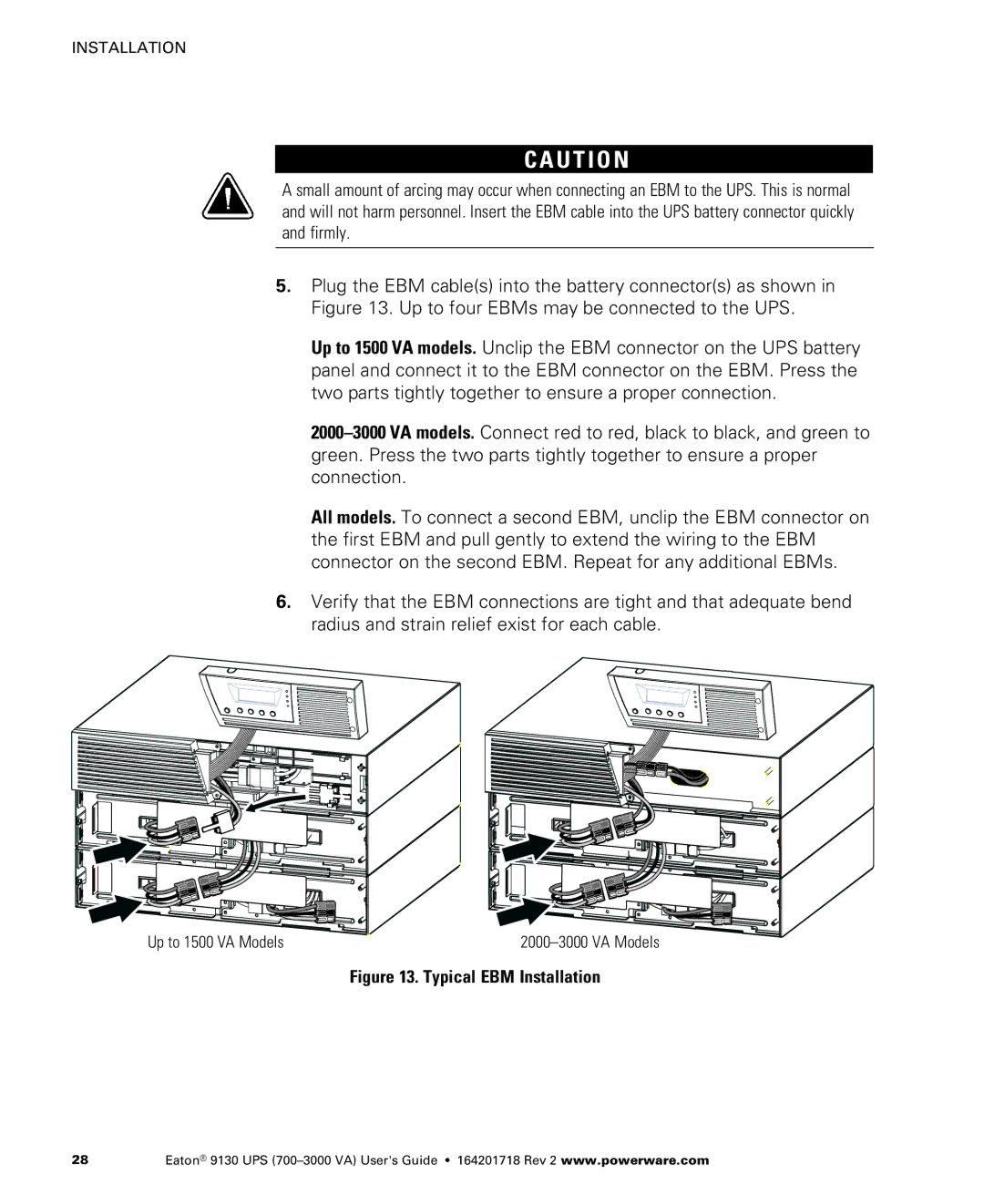 Eaton Electrical 9130 manual Typical EBM Installation 